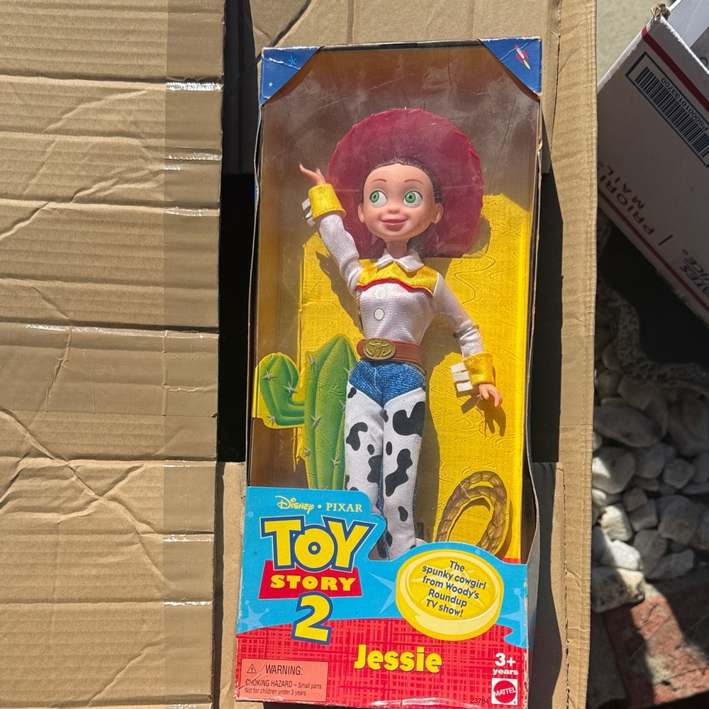 Vintage 1999 Disney Pixar Toy Story Jessie Doll - Red Hat, White & Black Outfit
